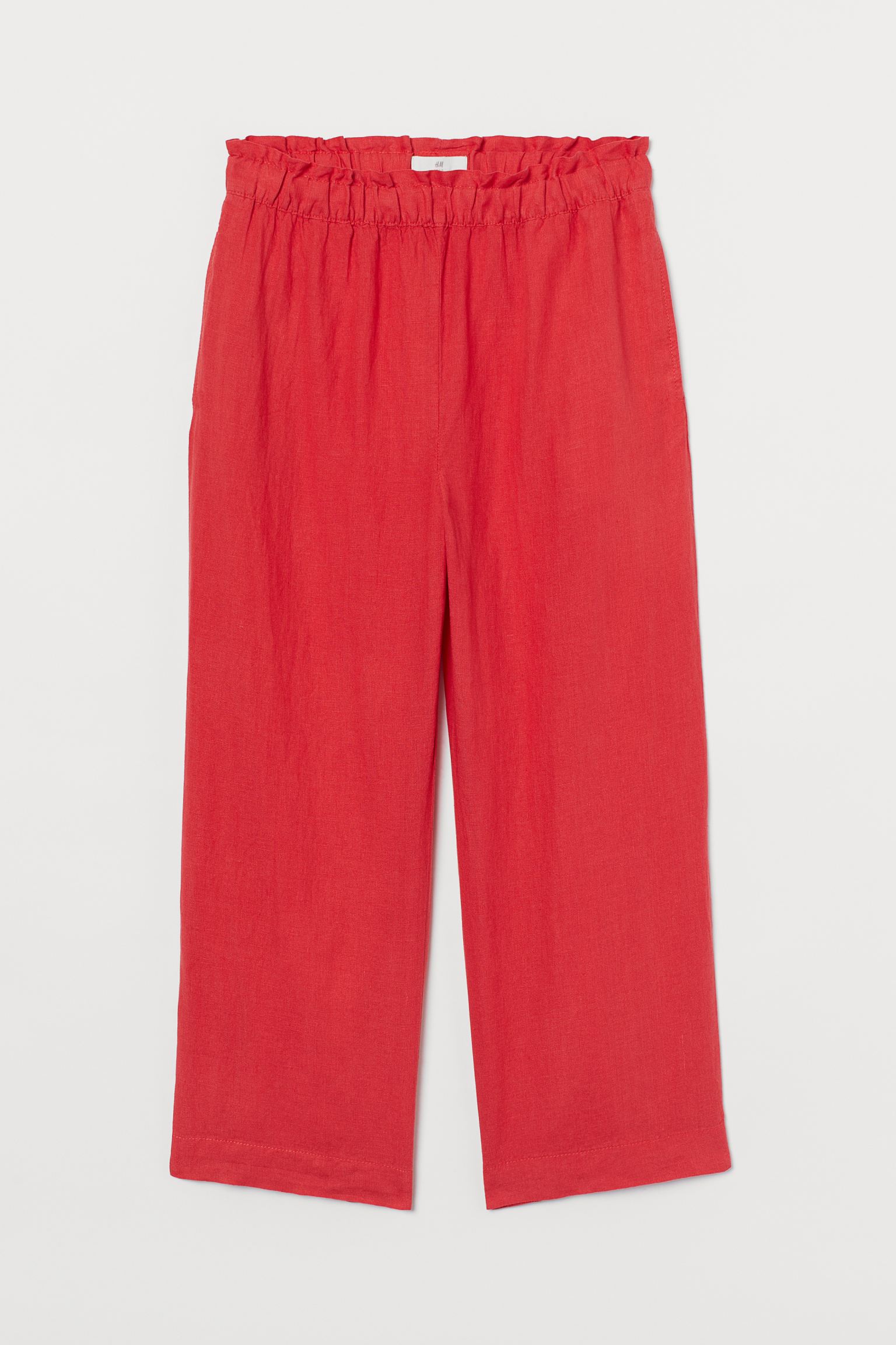 

Брюки льняные H&M S розовый 25129019281