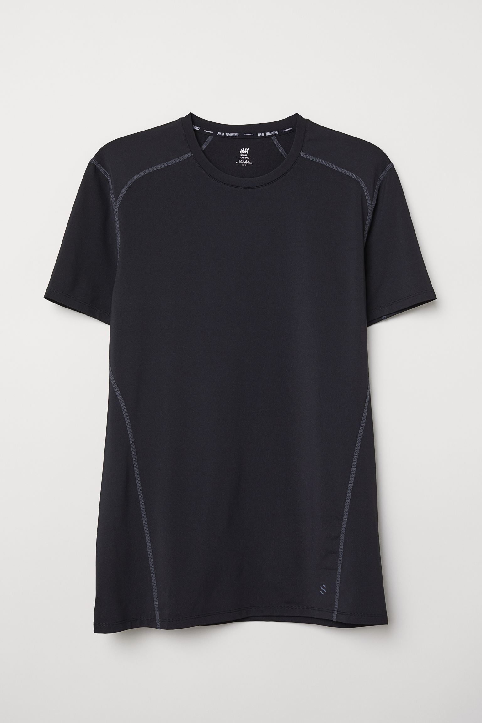 

Спортивная футболка H&M S черный 1401449123