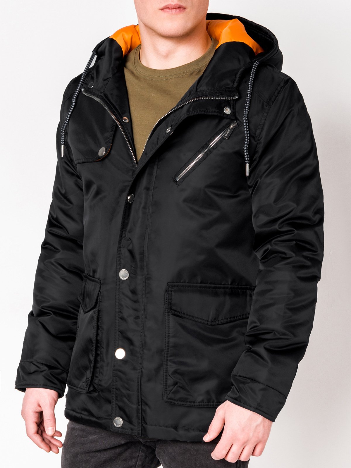 

Куртка Ombre c302 парка чорна S 5902228020738