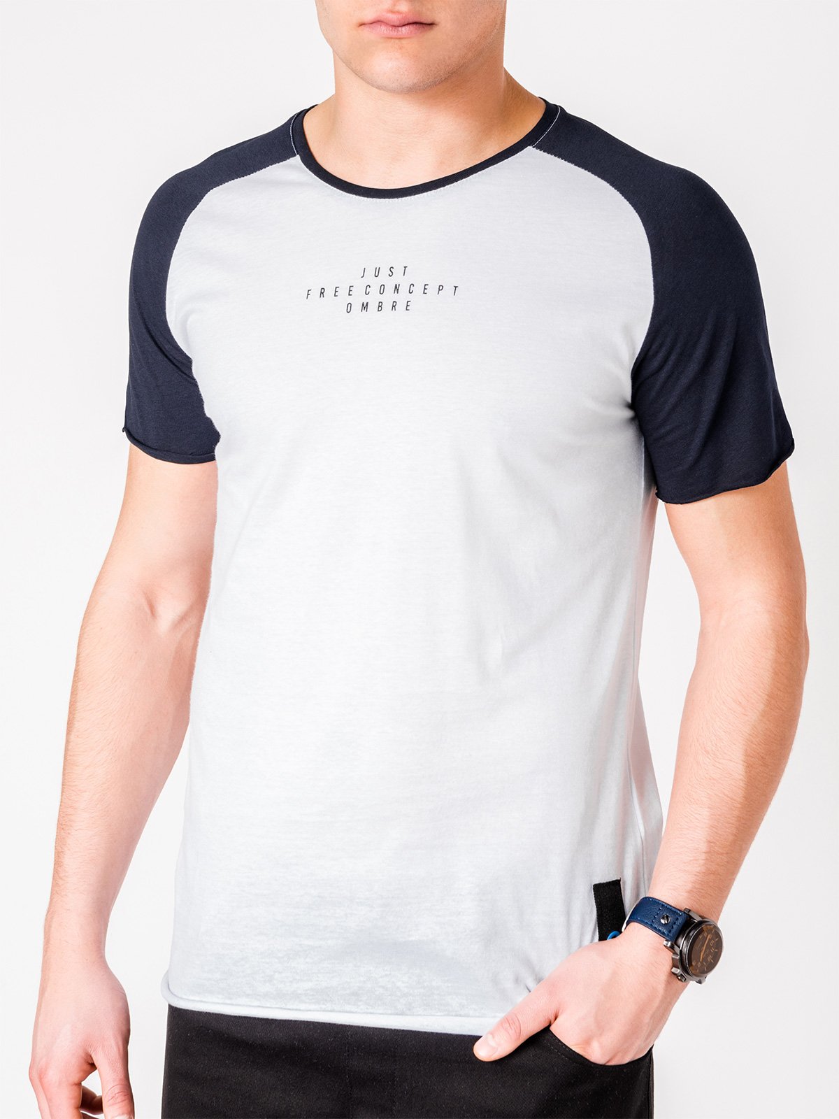 

Футболка Ombre S926 S Біло-синя 5902228035916