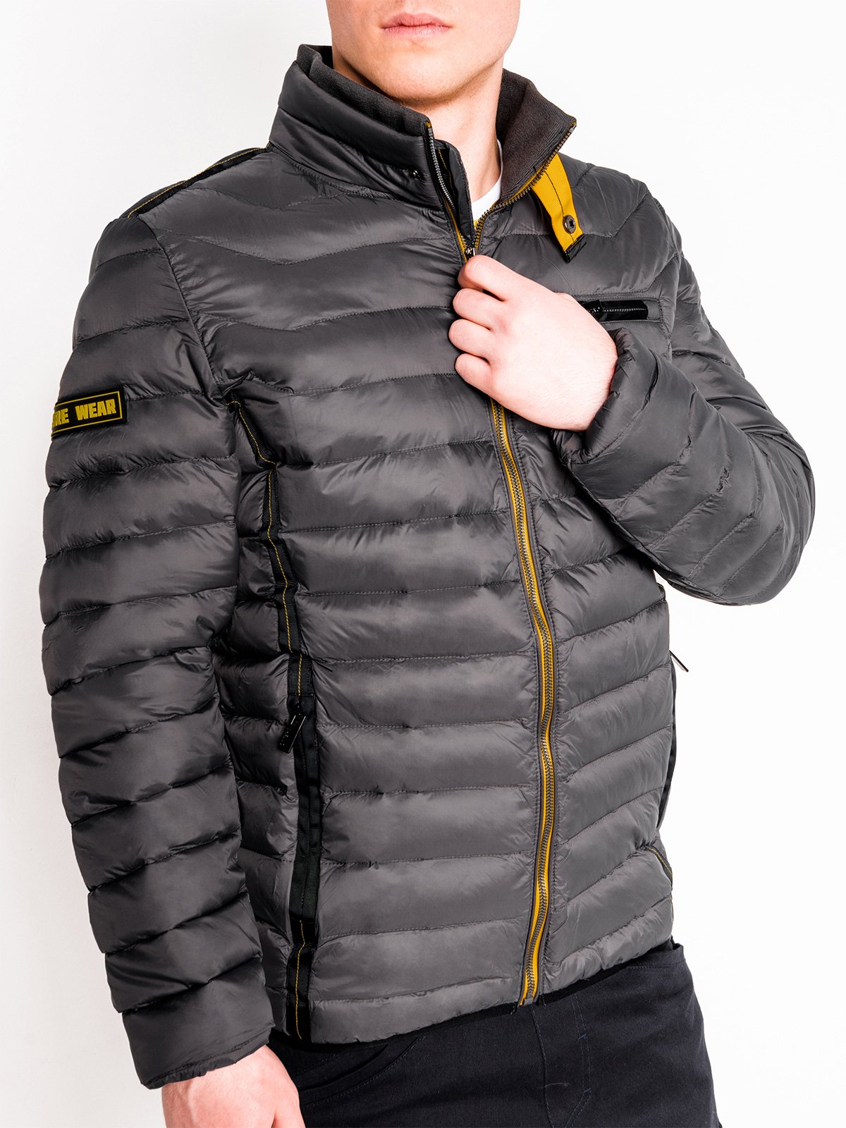 

Куртка Ombre c292 стьобана сіра S 5902228019992