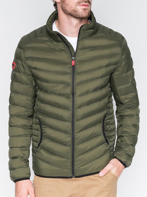 

Куртка Ombre c299 стьобана оливкова S 5902228020493