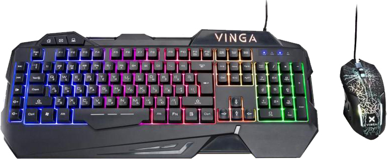 

Комплект дротовий Vinga KBSG558 USB Black UKR RUS