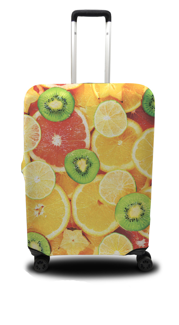 

Чехол для чемодана Coverbag апельсины M оранжевый