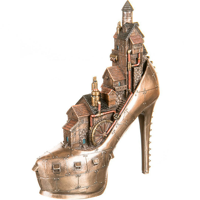

Статуэтка Стимпанк Городская туфелька 20*25 см Veronese 30436-BR-1182