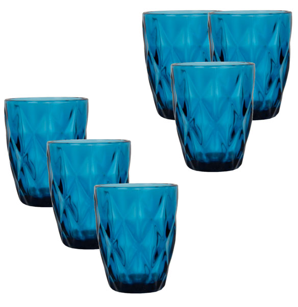 

Набор стаканов Panterio Large Blue стекло из 6 штук Sabefet 30988-BR-1488