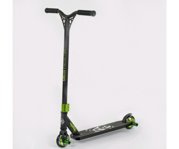 

Трюковый самокат Best Scooter с пегами 575443, Черно-зеленый