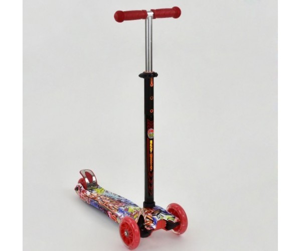 

Самокат Best Scooter Maxi Graffiti 1388, Красный