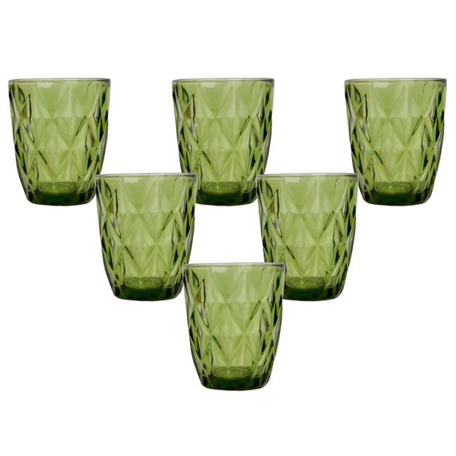 

Набор стаканов Rhombus large зеленый 250 мл Sabefet 31979-BR-1488