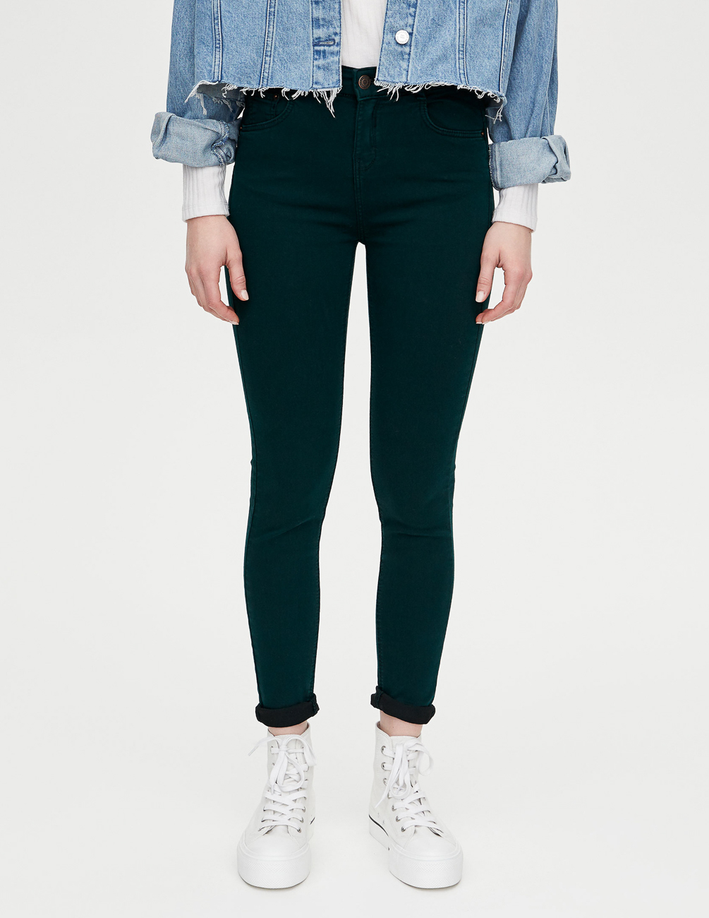 

Джинсы PULL & BEAR Ж1053103 (9681/330/538) цвет зеленый S