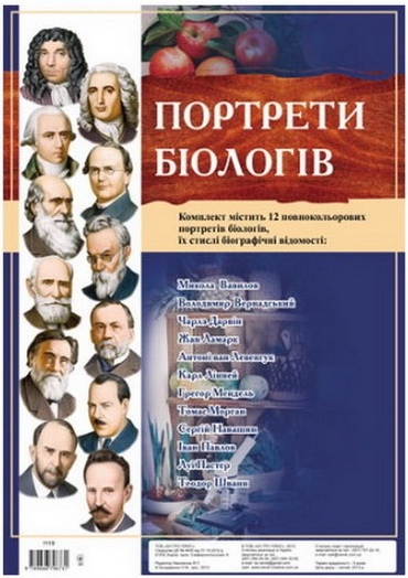 

Портреты выдающихся биологов мира White