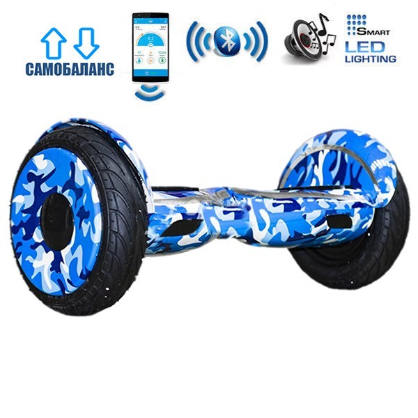 

Гироборд Smart Balance Wheel U20 Premium +Autobalance +Арр 10,5" Голубой камуфляж (6238292)