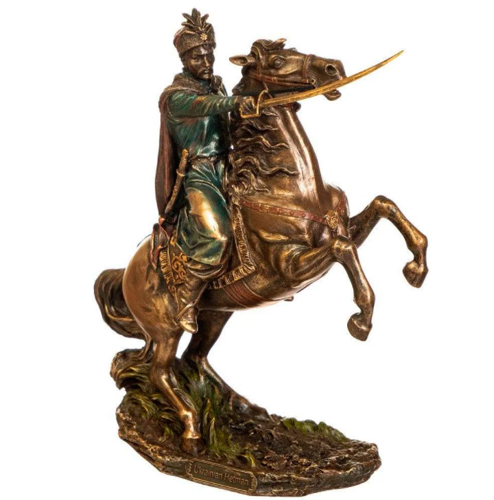 

СТАТУЭТКА «ГЕТМАН НА КОНЕ» 22*20 см Veronese 2258-BR-1182