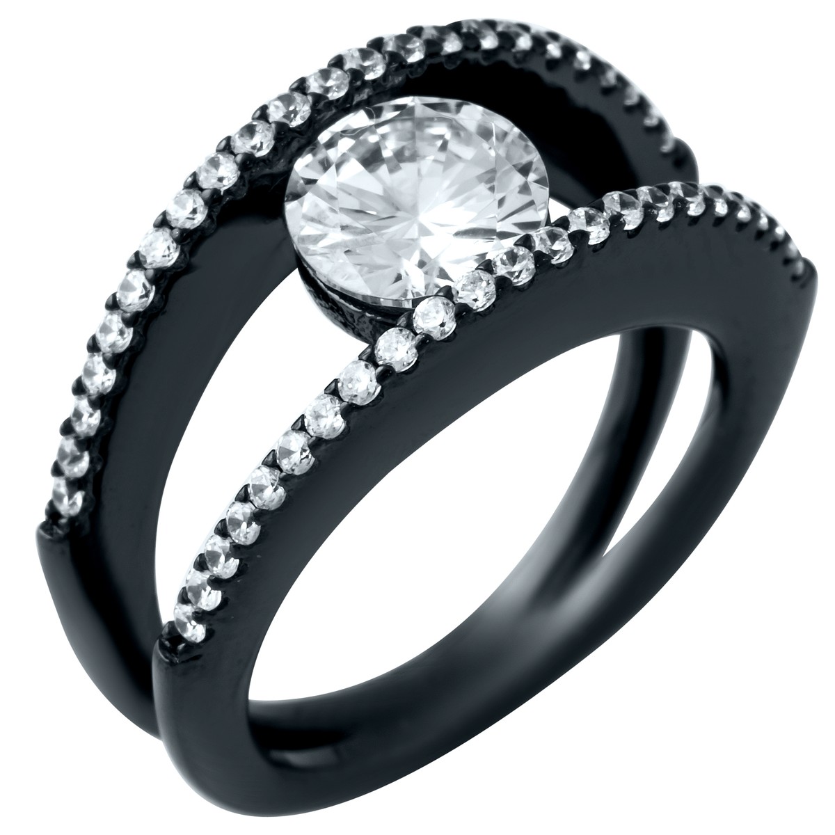 

Серебряное кольцо SilverLine с фианитами 16.5 размер