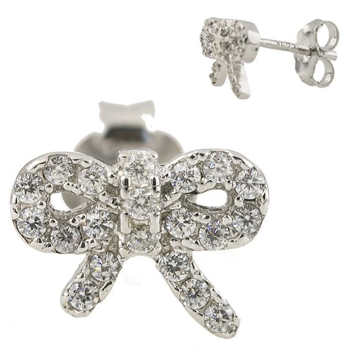 

Серебряные серьги SilverLine с фианитами