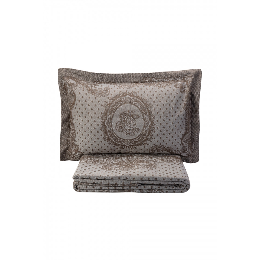 

Покрывало с наволочками Karaca Home Espino a kahve кофе 240x230