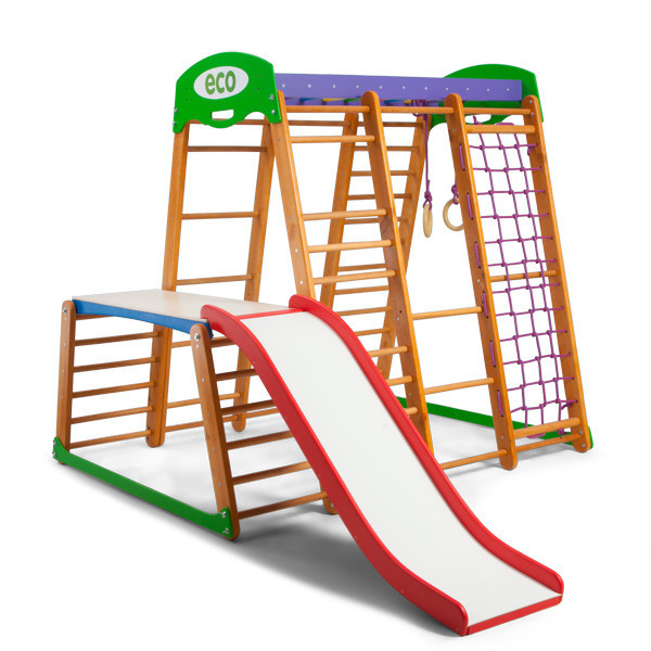 

Спортивный комплекс для дома SportBaby Карапуз Plus 1-1 150х130х170 см (2369)