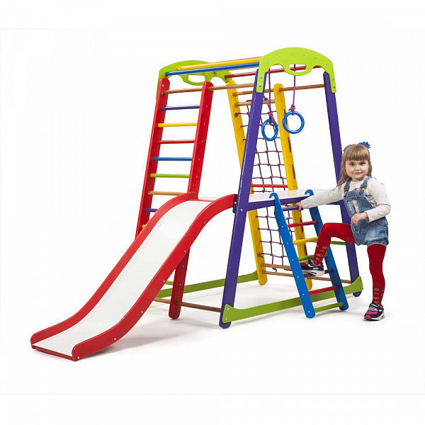 

Детский спортивный уголок SportBaby Кроха-1 Plus 2 150х85х132 см (2329)