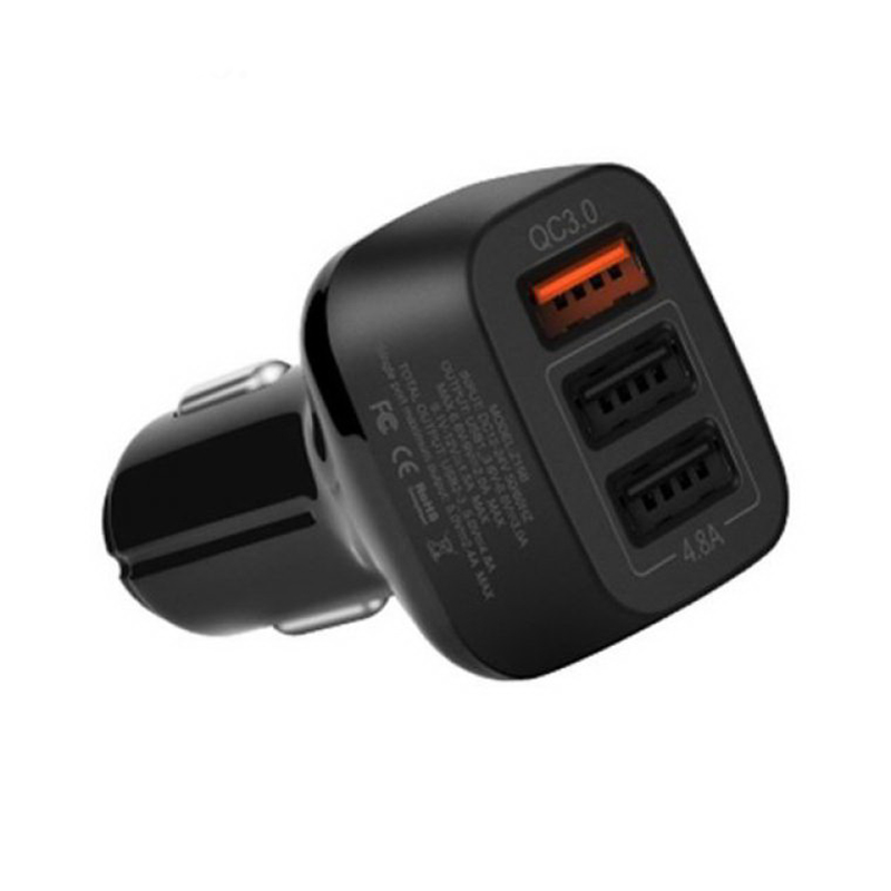 

Автомобильное зарядное устройство Hoco Z15B QC3.0 (3USB 4.8А) Black