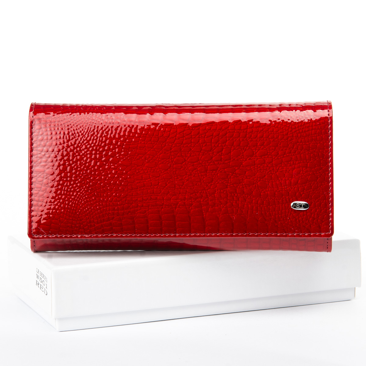 

Женский кожаный кошелек ST 31318 red