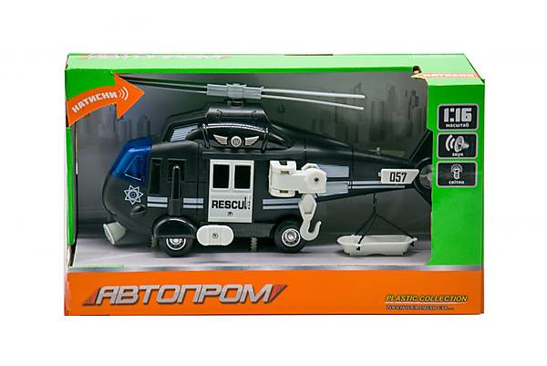 

Черный вертолет музыкальный из серии «Автопром» Автопром (7674ABC)