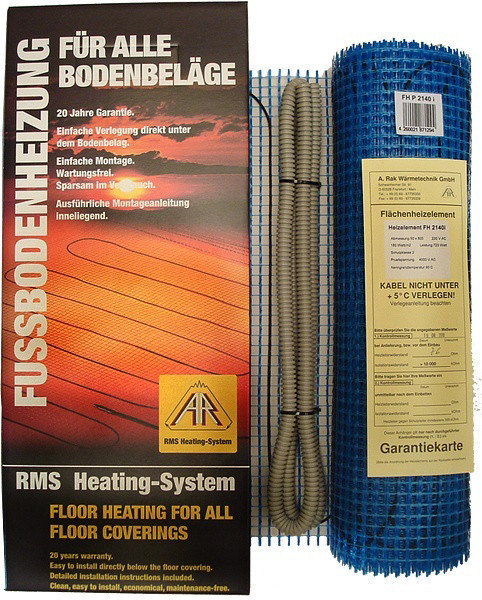 

Теплый пол Arnold Rak FH P 21100 2000Вт (10 м2) двухжильный мат под плитку