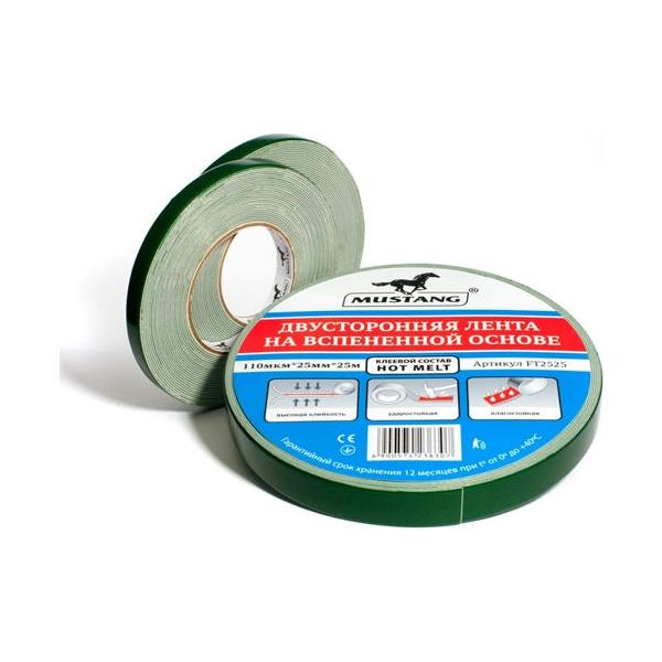 

Скотч двухсторонний Mustang 12 мм x 10 м авто (FTA1210) (3 шт.)