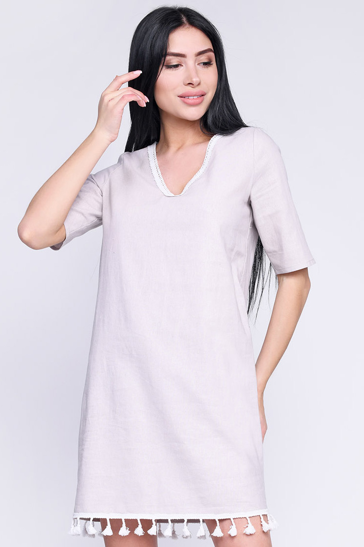 

Платье KP-10264-15 (M, Серо-розовый) M