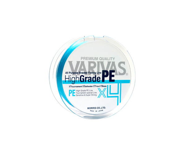 

Шнур Varivas High Grade PE X4 Water Blue 150m #1 (арт.123421356221)