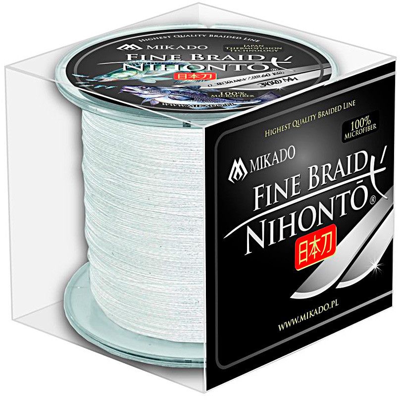 

Шнур Mikado Nihonto Fine Braid 300 м 0.25 мм 20.90 кг White (Z20W-025)