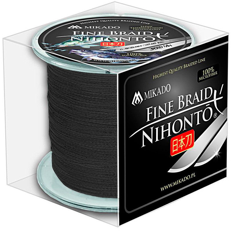 

Шнур Mikado Nihonto Fine Braid 300 м 0.30 мм 29.60 кг Black (Z20B-030)