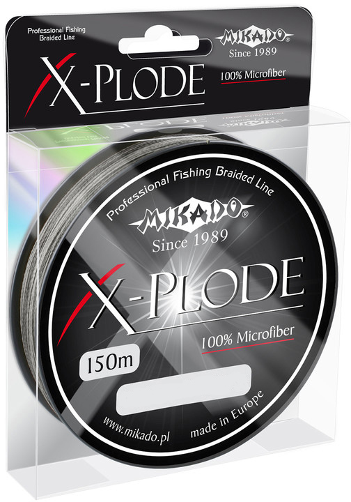 

Шнур Mikado X-Plode Braid 150 м 0.22 мм 24.45 кг Black (Z18B-022)