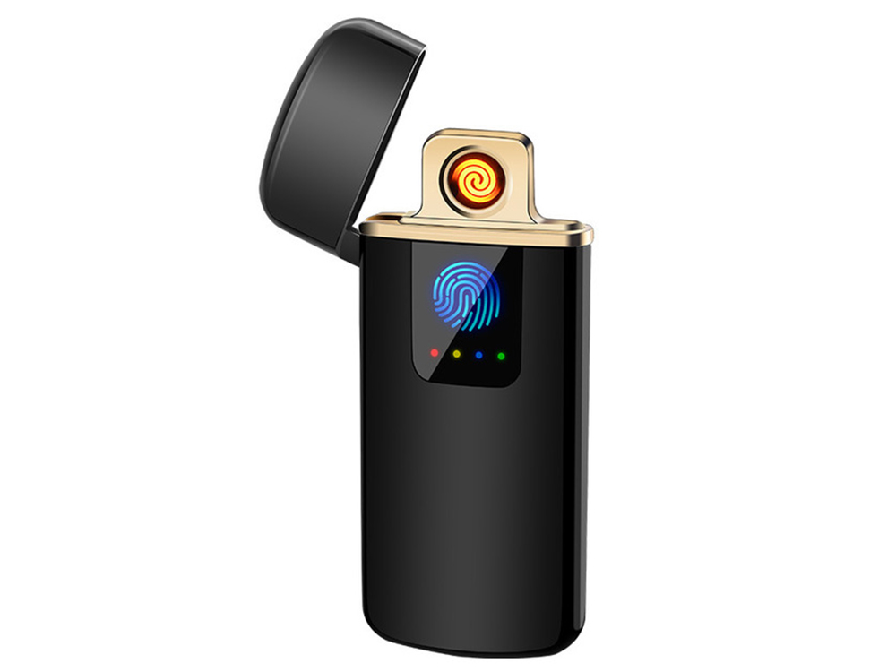 

Зажигалка USB электроимпульсная в подарочной упаковке Lighter Touch ID Total Black (17W)