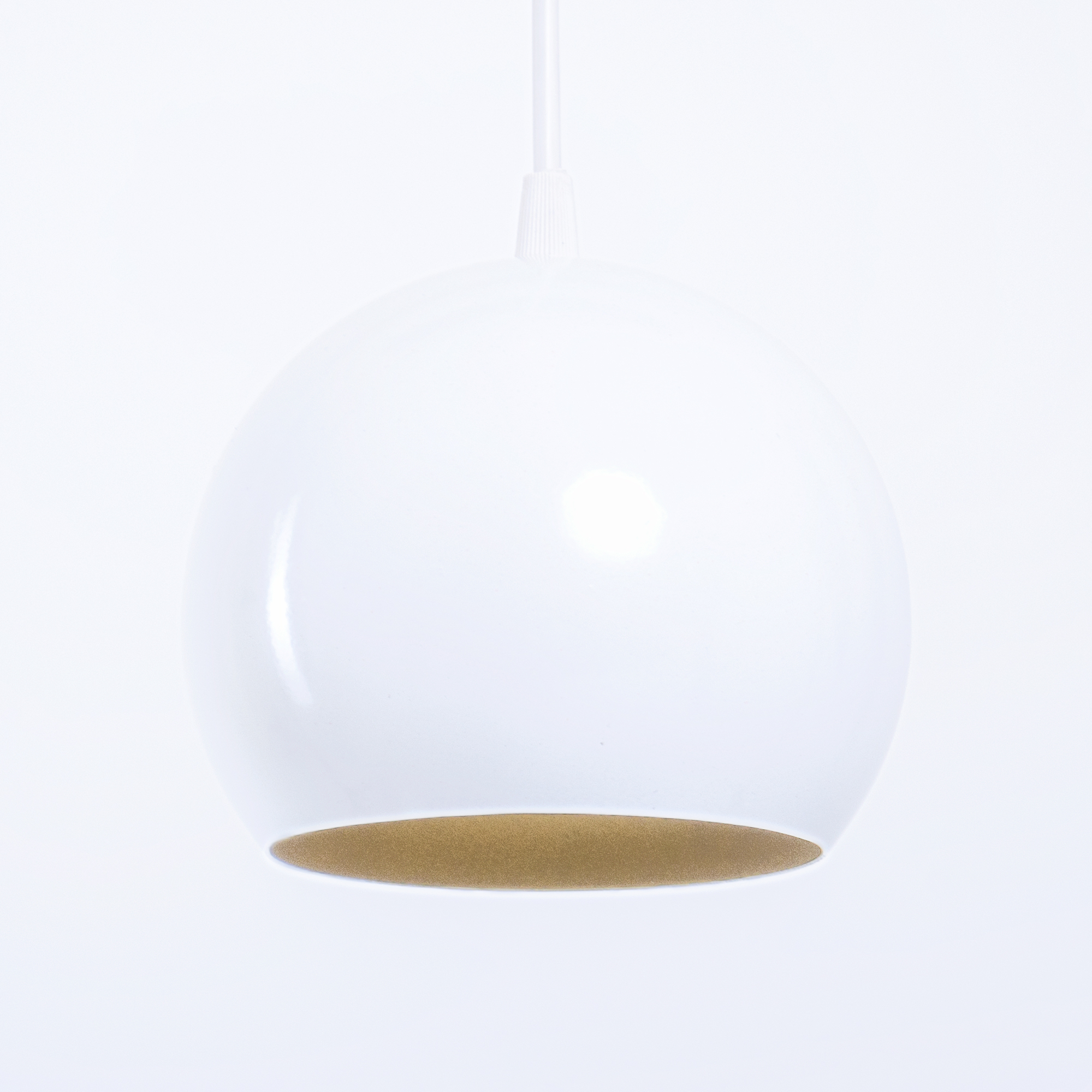 

Светильник подвесной Atmolight Bowl P180 Белый глянец с золотом(1386) (28012)