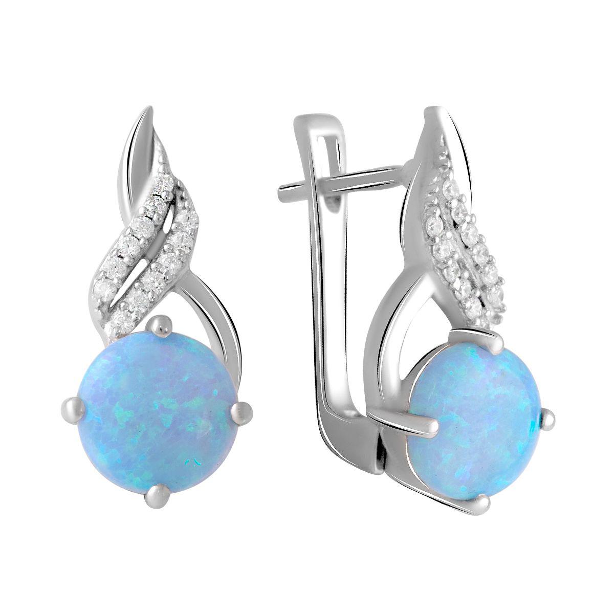 

Серебряные серьги SilverAlex с опалом 1.814ct