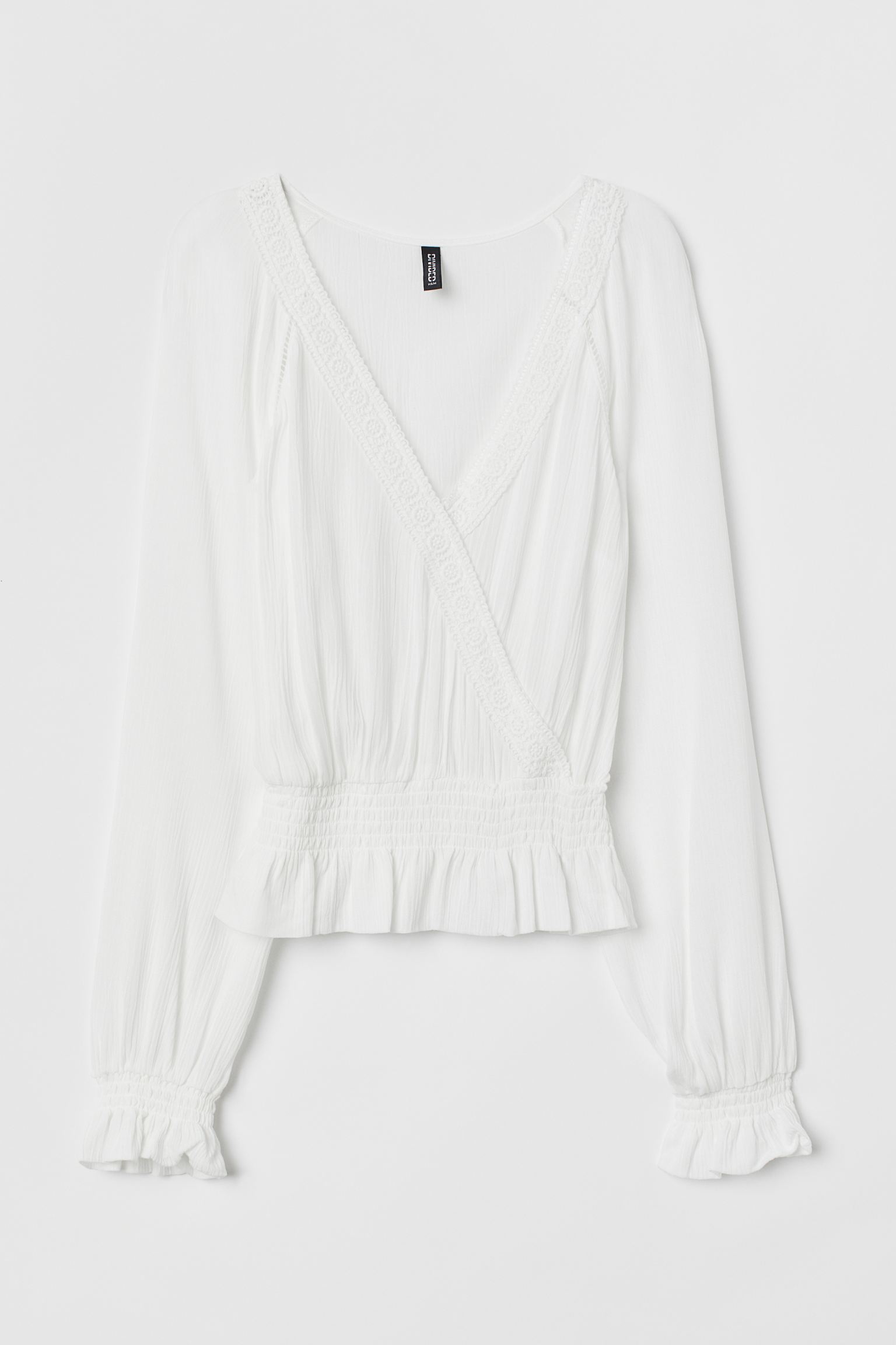 

Блуза H&M  белый 5127136929, Блуза H&M 38 белый 5127136929