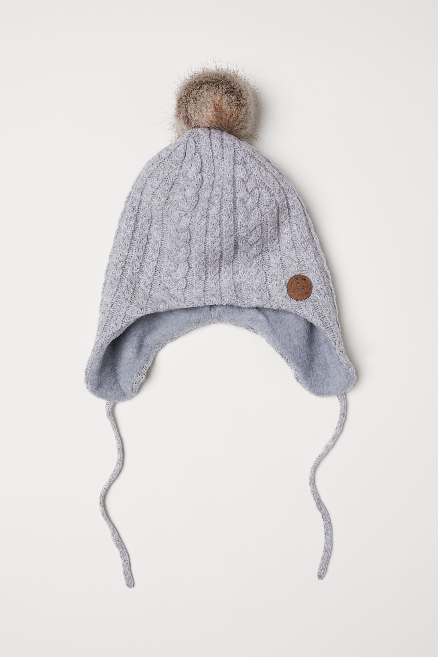 

Шапка H&M 110 128см (52 54) светло серый 29116170358