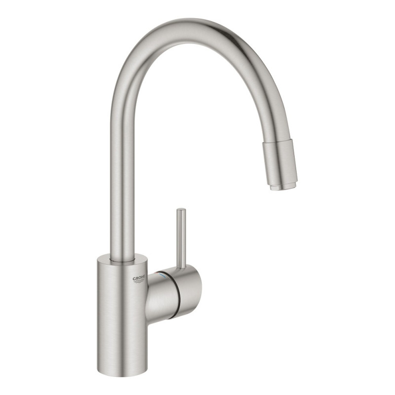 

Кухонный смеситель с выдвижным изливом Grohe EX Concetto 32663DC3 Дамасская сталь (47270)