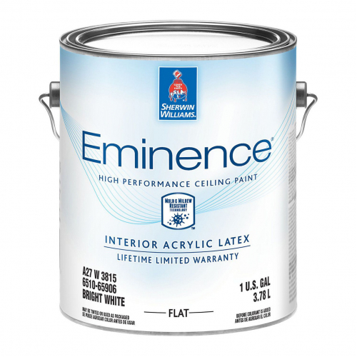 

Краска латексная Sherwin-Williams Eminence для потолка Flat Bright White глубокоматовая ярко-белая