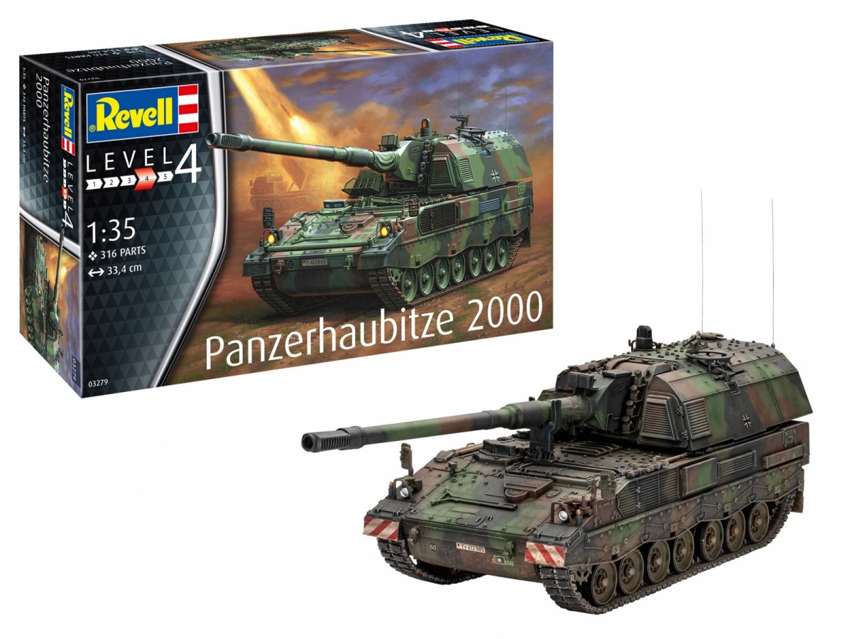 

Сборная модель Revell Немецкая САУ Panzerhaubitze 2000 (03279)