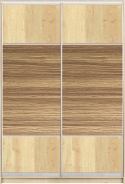 

Шкаф купе Luxe Studio Стандарт-3 ДСП-9 1500x2000x600 двухдверный