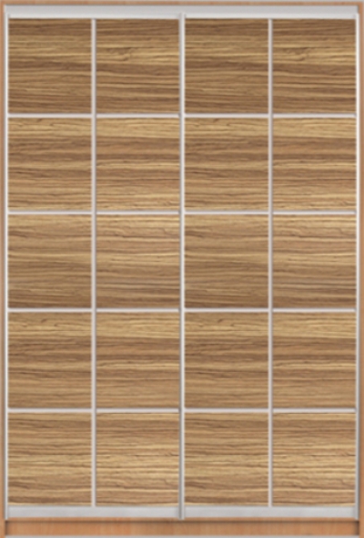 

Шкаф купе Luxe Studio Стандарт-3 ДСП-4 1100x2100x600 двухдверный