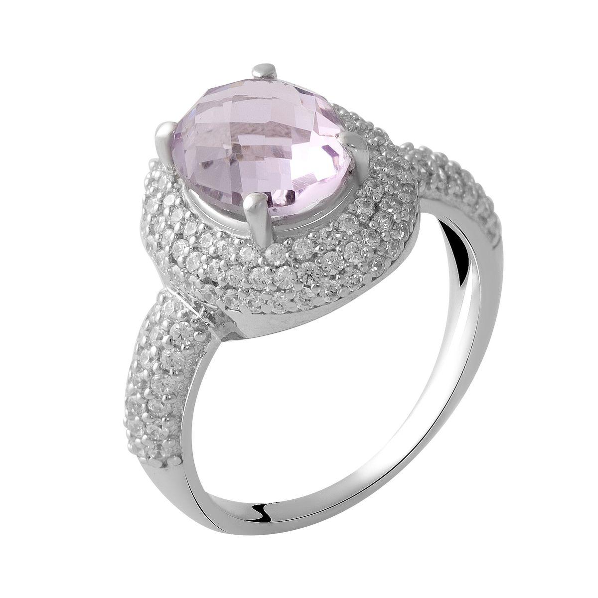 

Серебряное кольцо SilverAlex с натуральным аметистом 18 размер (2048664-18)