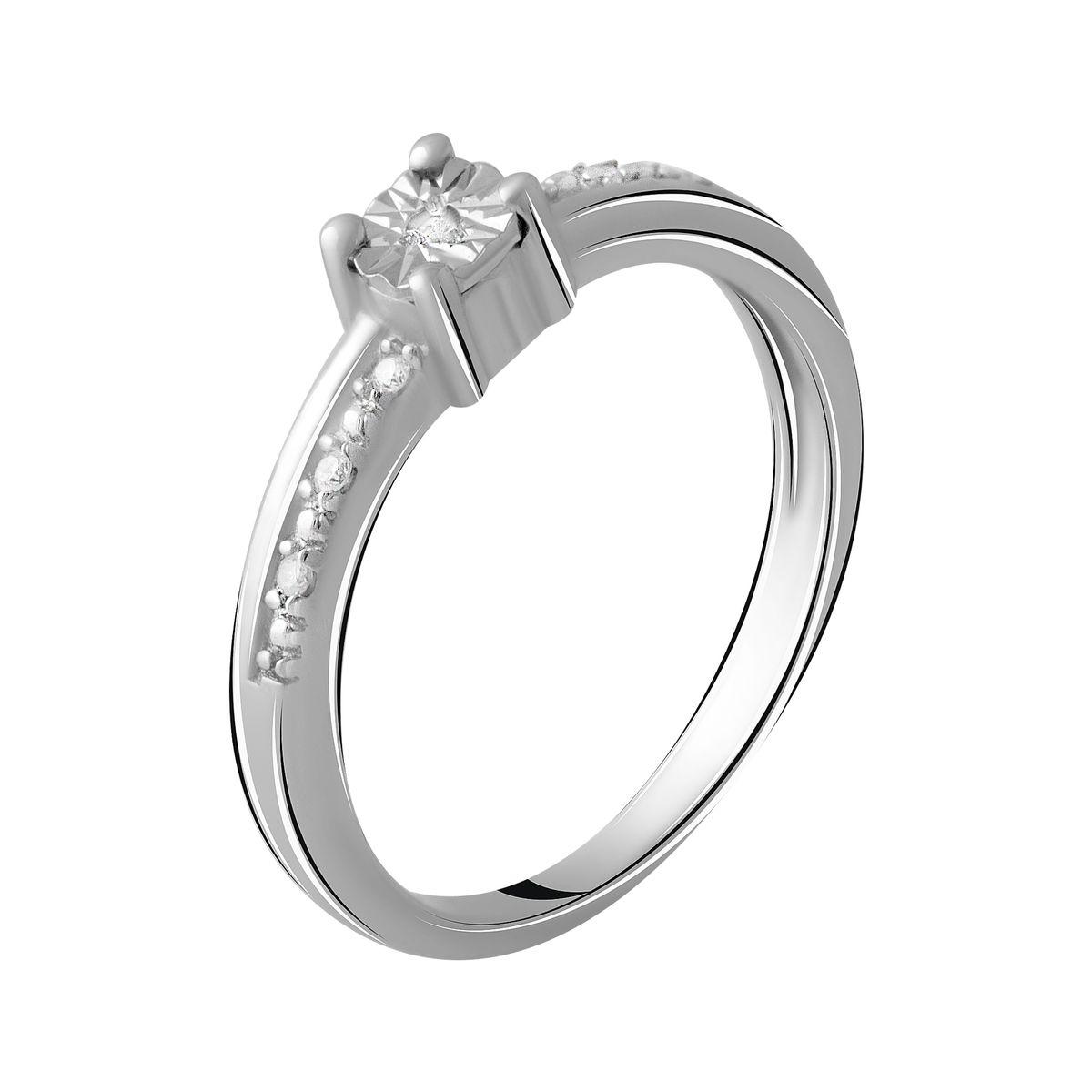 

Серебряное кольцо SilverAlex с натуральными бриллиантом 0.07ct 16 размер