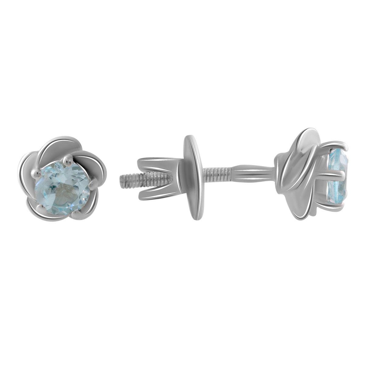 

Серебряные серьги SilverAlex с натуральным топазом