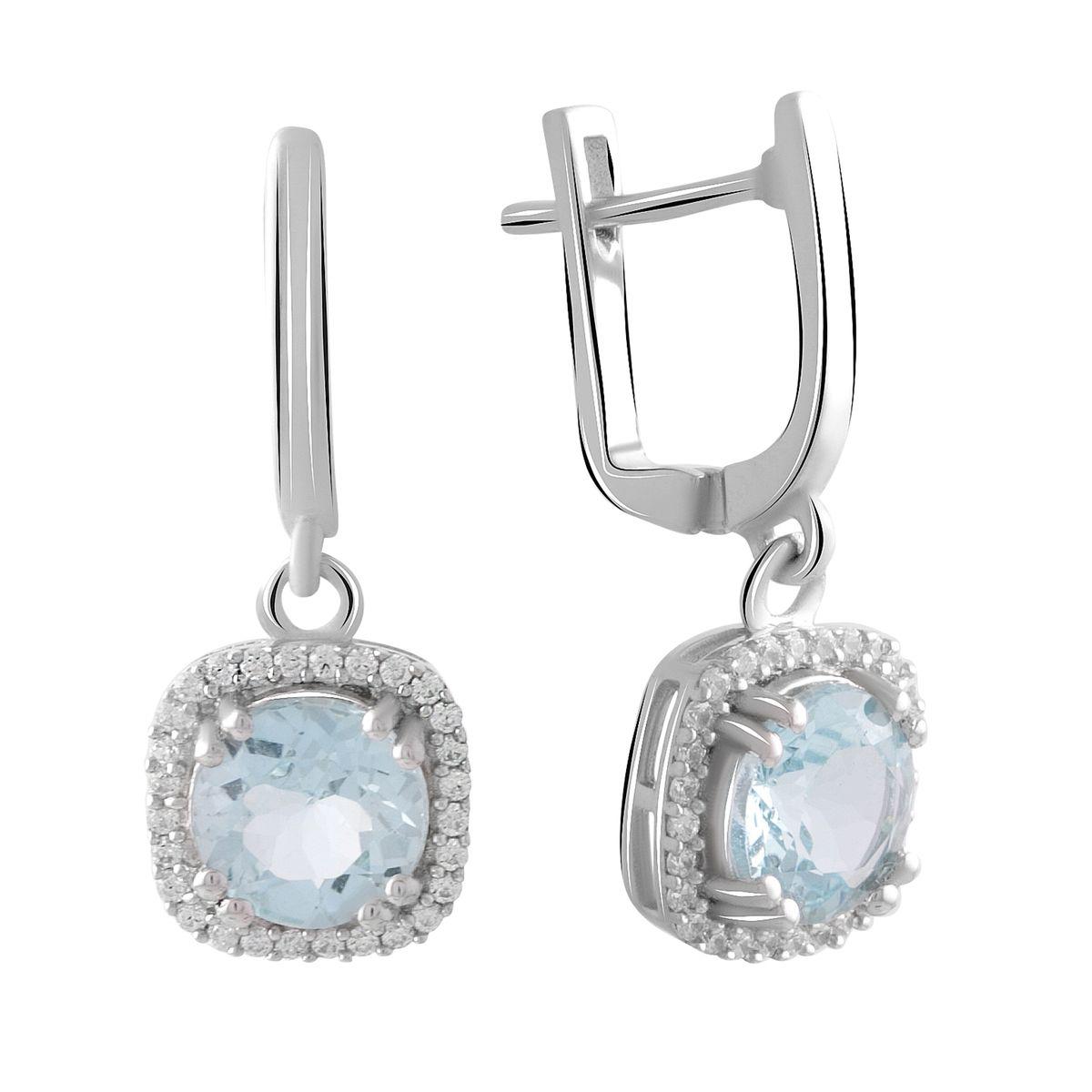 

Серебряные серьги SilverAlex с натуральным топазом