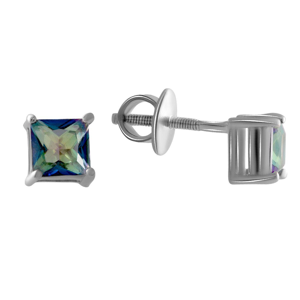 

Серебряные серьги SilverAlex с натуральным мистик топазом
