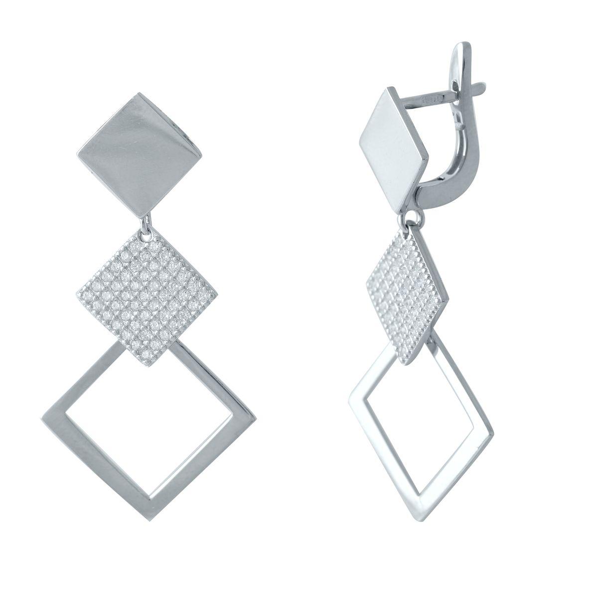 

Серебряные серьги SilverAlex с фианитами