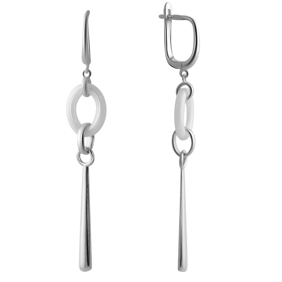 

Серебряные серьги SilverAlex с керамикой