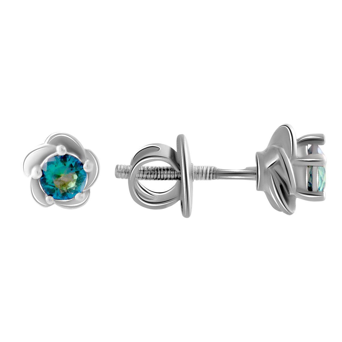 

Серебряные серьги SilverAlex с натуральным мистик топазом